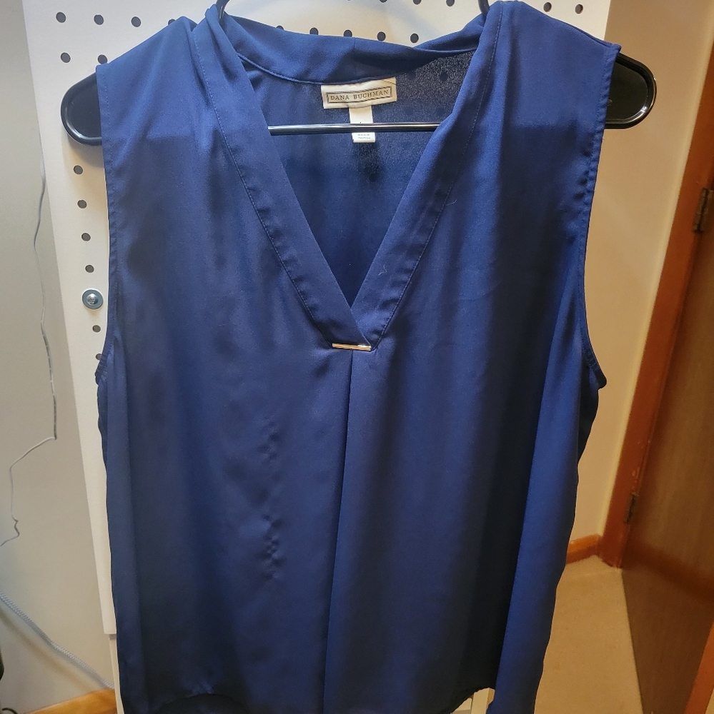 Blue Dana Buchman blouse